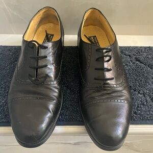 Italian Couture by De La Rentis Mens’s Black Learher Shoes Size 11